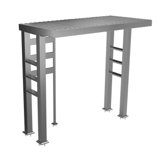 Silver - 304 Stainless Steel Outdoor Kitchen Shed - homecabinets
