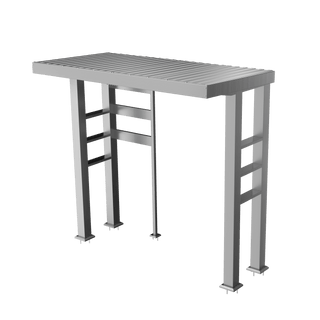 Silver - 304 Stainless Steel Outdoor Kitchen Shed - homecabinets