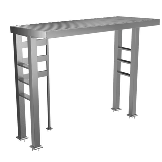 Silver - 304 Stainless Steel Outdoor Kitchen Shed - homecabinets