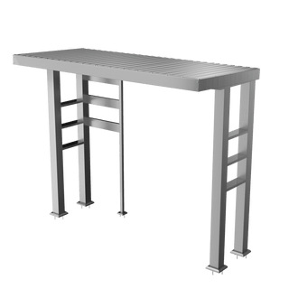 Silver - 304 Stainless Steel Outdoor Kitchen Shed - homecabinets