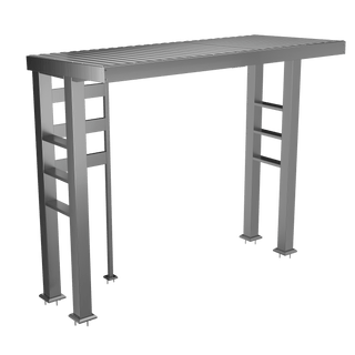 Silver - 304 Stainless Steel Outdoor Kitchen Shed - homecabinets