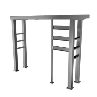 Silver - 304 Stainless Steel Outdoor Kitchen Shed - homecabinets