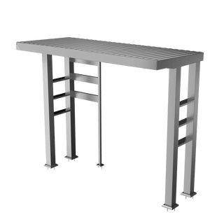 Silver - 304 Stainless Steel Outdoor Kitchen Shed - homecabinets