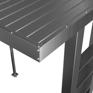 Silver - 304 Stainless Steel Outdoor Kitchen Shed - homecabinets