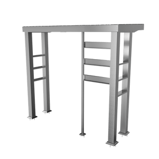Silver - 304 Stainless Steel Outdoor Kitchen Shed - homecabinets