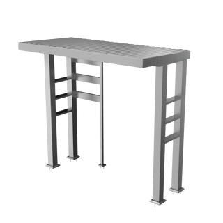 Silver - 304 Stainless Steel Outdoor Kitchen Shed - homecabinets