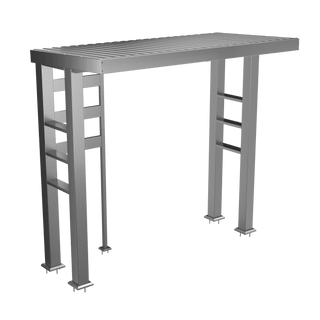 Silver - 304 Stainless Steel Outdoor Kitchen Shed - homecabinets
