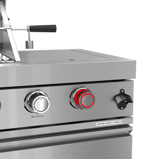 Silver - 46 - Inch 304 Stainless Steel Modular Outdoor Kitchen 4 - Burner Gas Grill with Side Burner - homecabinets