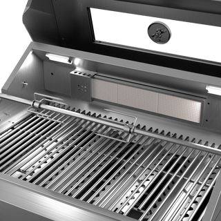 Silver - 46 - Inch 304 Stainless Steel Modular Outdoor Kitchen 4 - Burner Gas Grill with Side Burner - homecabinets