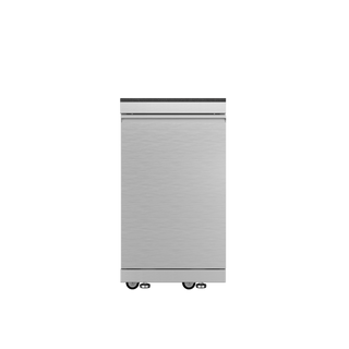 Silver - 4PC 304 Stainless Steel Modular Outdoor Kitchen with 4 - Burner Grill - homecabinets