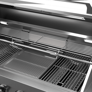 Silver - 58 - Inch 304 Stainless Steel Modular Outdoor Kitchen 6 - Burner Gas Grill with Side Burner - homecabinets
