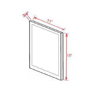 Slim Amber Oak Shaker Sample Door - homecabinets