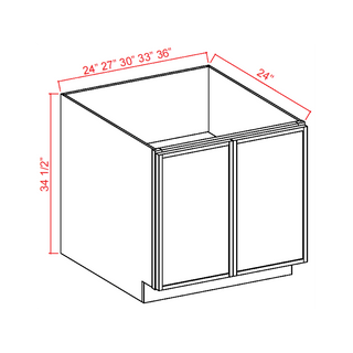 Slim Aston Green - 24"W Full - Height Door Base Cabinet - homecabinets