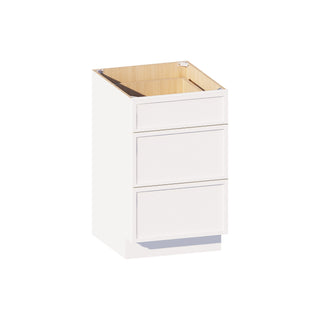 Slim Dove White - 21"W Vanity Drawer Base Cabinet - homecabinets
