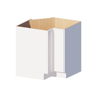 Slim Dove White - 33"W Lazy Susan Base Cabinet - homecabinets