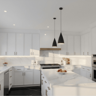 Slim Dove White Shaker 10x10 Kitchen - homecabinets