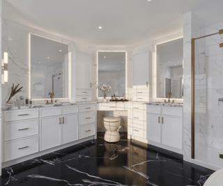 Slim Dove White Shaker 10x10 Kitchen - homecabinets