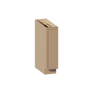 Slim White Oak - 09"W Spice Pull - Out Rack Base Cabinet - homecabinets
