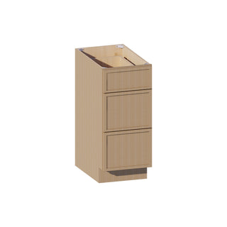 Slim White Oak - 15"W Drawer Base Cabinet - homecabinets