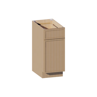 Slim White Oak - 15"W Standard Base Cabinet - homecabinets
