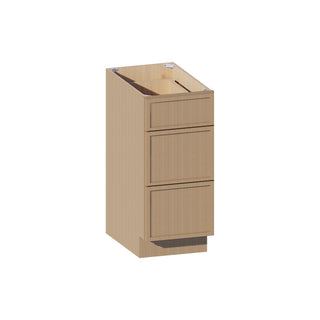 Slim White Oak - 15"W Vanity Drawer Base Cabinet - homecabinets