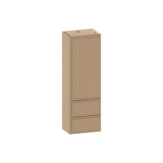 Slim White Oak - 18"W × 54"H Drawer Wall Cabinet - homecabinets