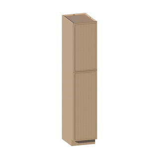 Slim White Oak - 18"W × 90"H Tall Pantry Cabinet - homecabinets