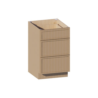 Slim White Oak - 21"W Vanity Drawer Base Cabinet - homecabinets