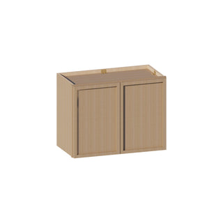 Slim White Oak - 24"W × 18"H Standard Wall Cabinet - homecabinets