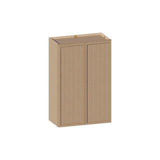 Slim White Oak - 24"W × 36"H Standard Wall Cabinet - homecabinets