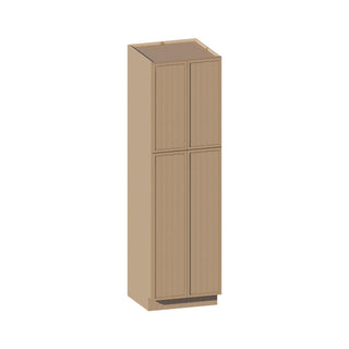 Slim White Oak - 24"W × 84"H Tall Pantry Cabinet - homecabinets