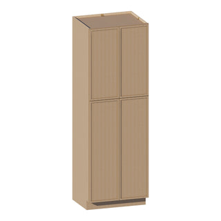 Slim White Oak - 24"W × 96"H Tall Pantry Cabinet - homecabinets
