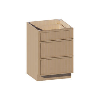 Slim White Oak - 24"W Drawer Base Cabinet - homecabinets