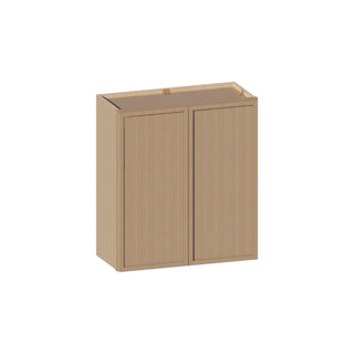 Slim White Oak - 27"W × 30"H Standard Wall Cabinet - homecabinets