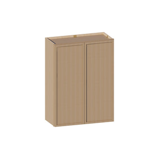 Slim White Oak - 27"W × 36"H Standard Wall Cabinet - homecabinets