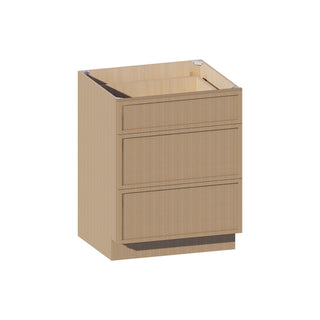 Slim White Oak - 27"W Drawer Base Cabinet - homecabinets