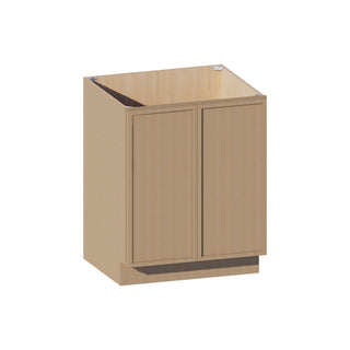 Slim White Oak - 27"W Full - Height Door Base Cabinet - homecabinets