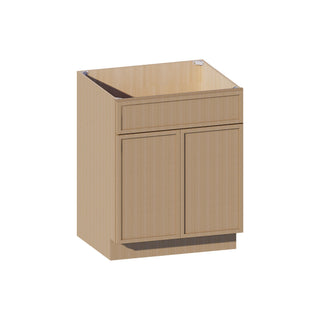 Slim White Oak - 27"W Standard Base Cabinet - homecabinets