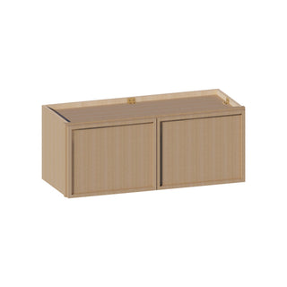 Slim White Oak - 30"W × 12"H Standard Wall Cabinet - homecabinets