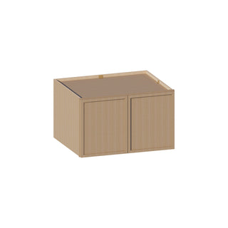 Slim White Oak - 30"W × 18"H Deep (24") Wall Bridge Cabinet - homecabinets
