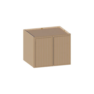 Slim White Oak - 30"W × 24"H Deep (24") Wall Bridge Cabinet - homecabinets