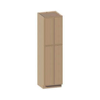 Slim White Oak - 30"W × 84"H Tall Pantry Cabinet - homecabinets