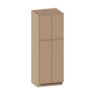 Slim White Oak - 30"W × 90"H Tall Pantry Cabinet - homecabinets