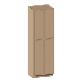 Slim White Oak - 30"W × 96"H Tall Pantry Cabinet - homecabinets