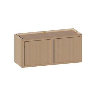 Slim White Oak - 33"W × 15"H Standard Wall Cabinet - homecabinets