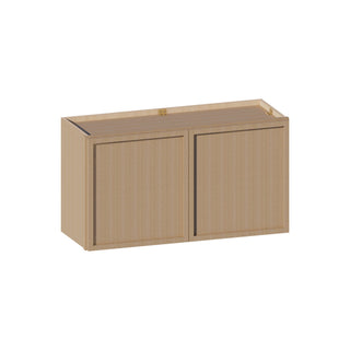 Slim White Oak - 33"W × 18"H Standard Wall Cabinet - homecabinets