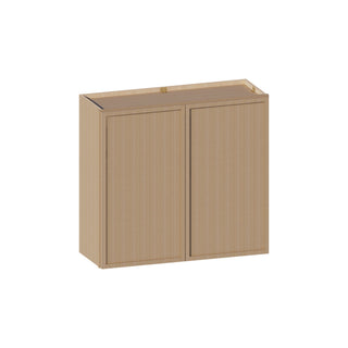 Slim White Oak - 33"W × 30"H Standard Wall Cabinet - homecabinets