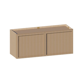 Slim White Oak - 36"W × 15"H Standard Wall Cabinet - homecabinets