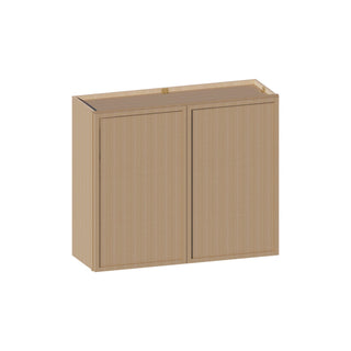 Slim White Oak - 36"W × 30"H Standard Wall Cabinet - homecabinets
