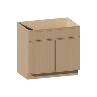 Slim White Oak - 36"W Standard Base Cabinet - homecabinets